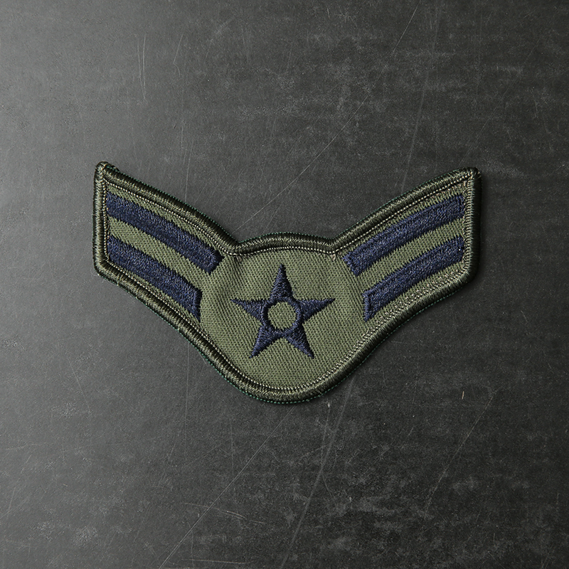 実物 新品 デッドストック 米軍 1970～1990’s U.S. Air Force A-1C 一等空兵 階級章 パッチ（ワッペン）【T】