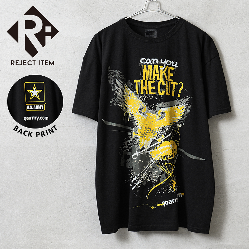 リジェクト 訳あり品 USED 米軍 U.S.ARMY オフィシャルライセンス リクルーティング グラフィック Tシャツ CAN YOU MAKE THE CUT？ #9