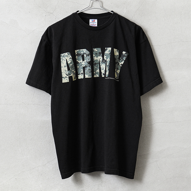 USED 米軍 U.S.ARMY オフィシャルライセンス BAYSIDE社製 Tシャツ デジタルカモ #12