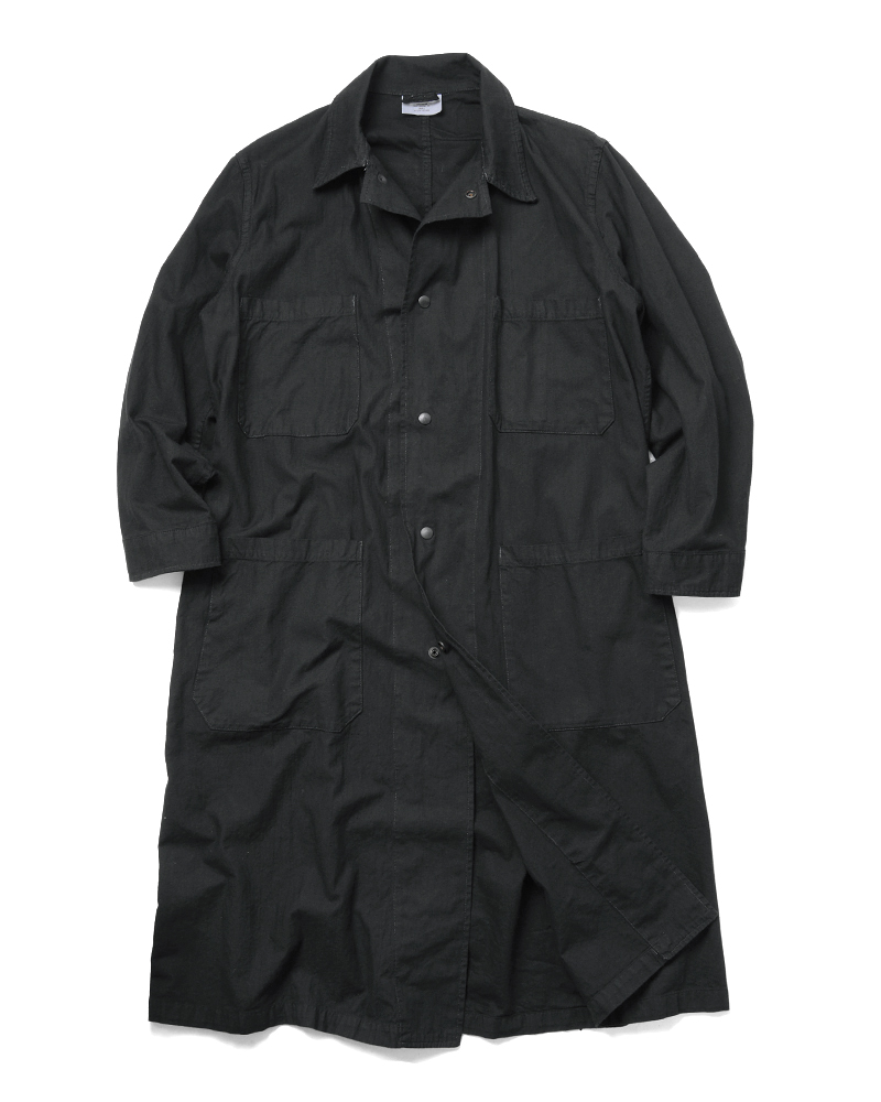 実物 新品 米軍 FOOD INSPECTOR スモックコート BLACK染め