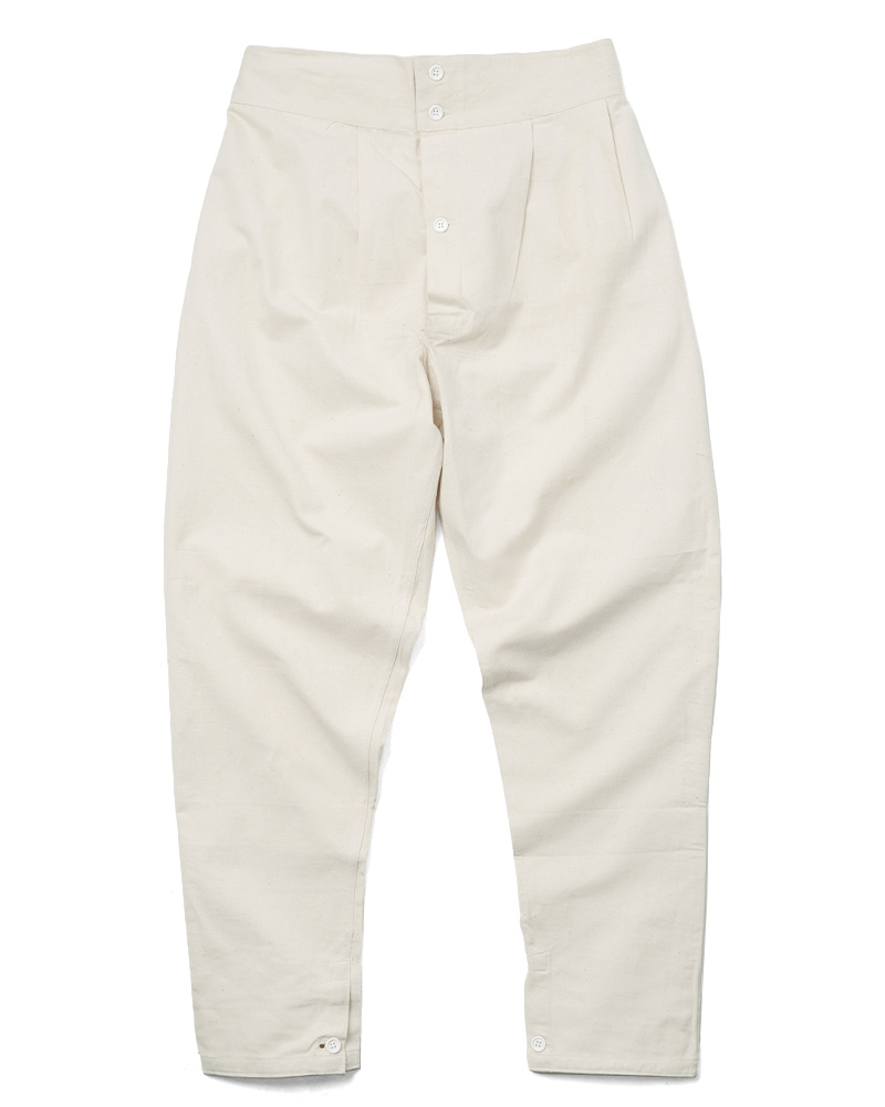 実物 新品 イタリア軍 OFF WHITE ECRUパンツ【T】