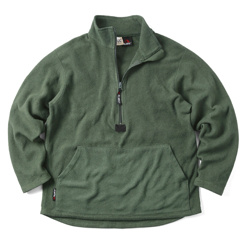 実物 USED 米軍 USMC プルオーバー POLARTEC フリースライナー OD