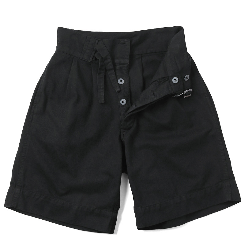 実物 新品 イタリア軍 1980年代 ヴィンテージグルカショーツ BLACK染め
