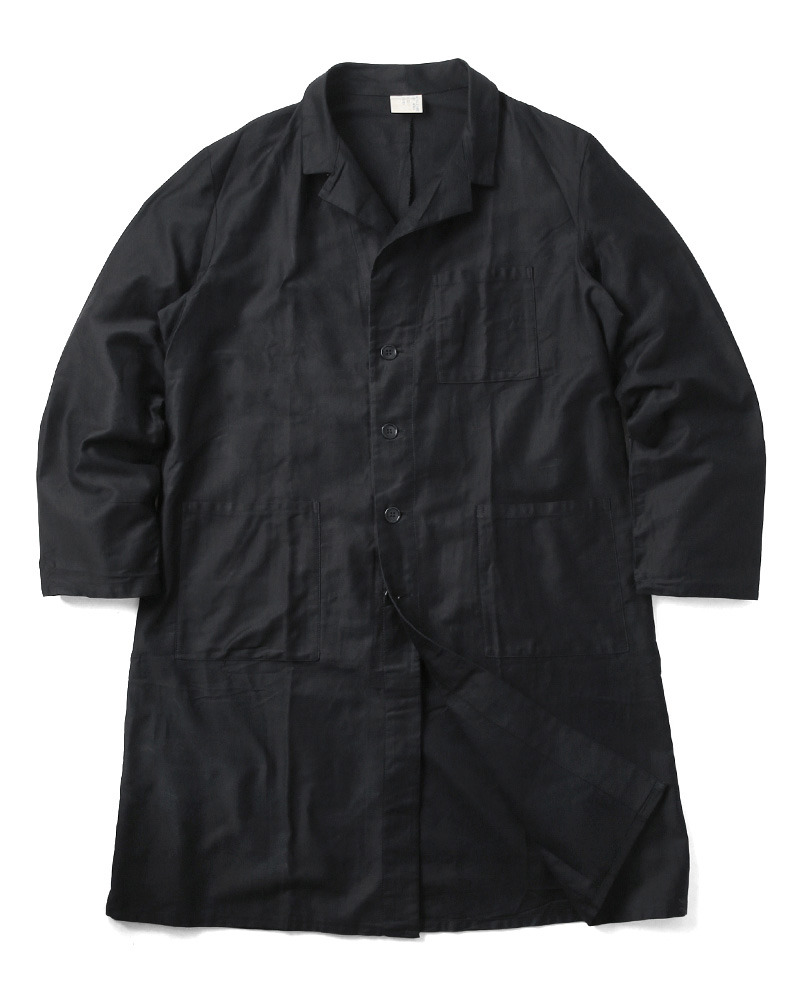 実物 新品 イタリア空軍 ブラック コットンサテンワークコート