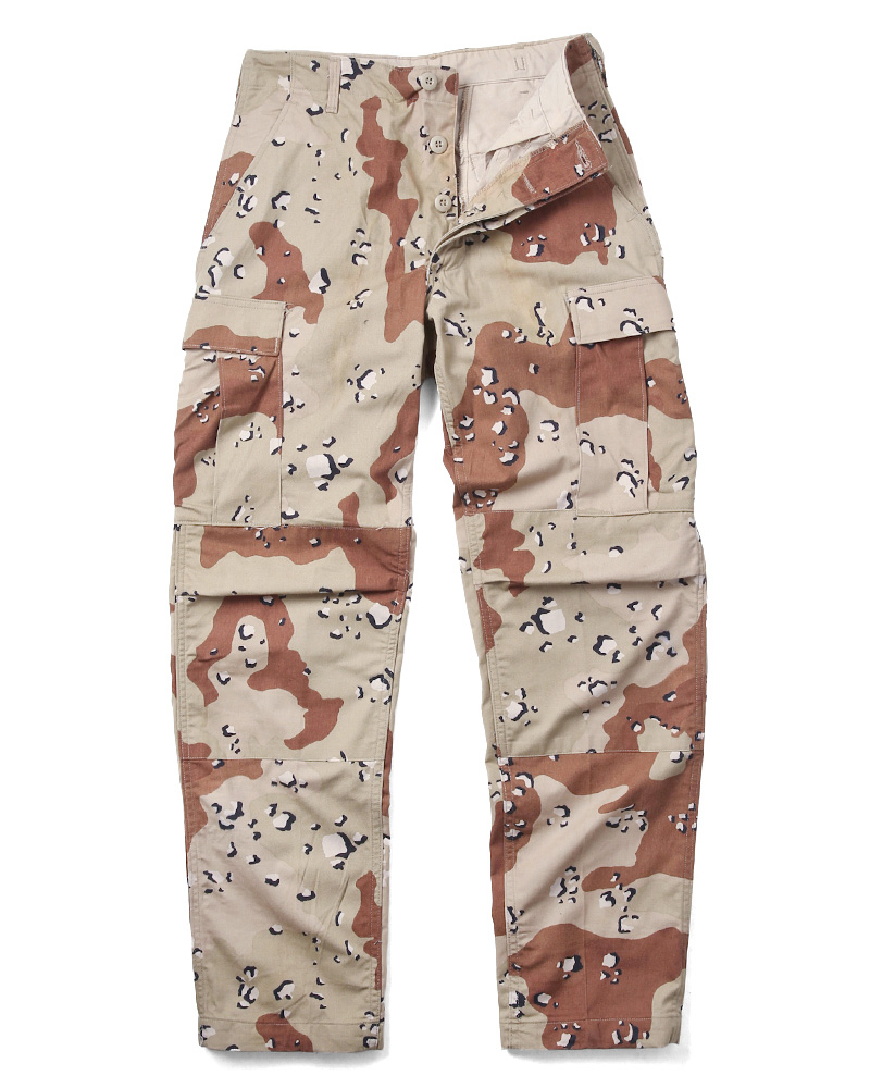 実物 USED 米軍 6Cデザート（チョコチップ）カモ BDUパンツ