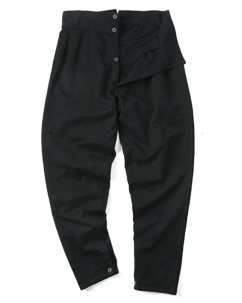 実物 新品 イタリア軍 ECRUパンツ BLACK染め