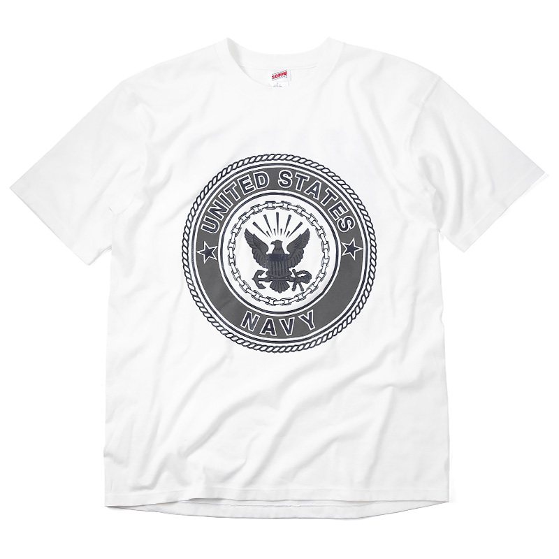 実物 新品 米軍 U.S.NAVY リフレクティブプリント S/S Tシャツ MADE IN USA