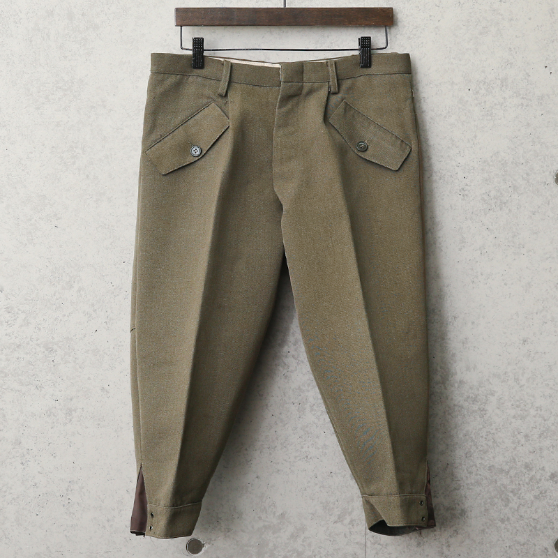 実物 USED イタリア軍 ギャバジンニッカパンツ