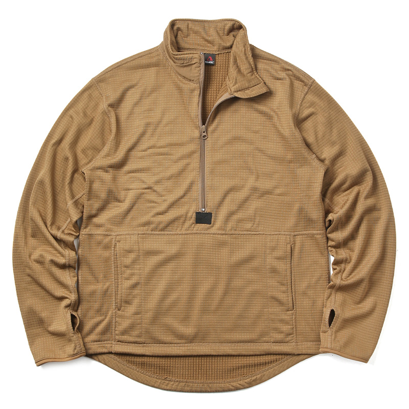 実物 新品 米軍 U.S.M.C. PECKHAM社製 POLARTEC グリッドフリース プルオーバーシャツ