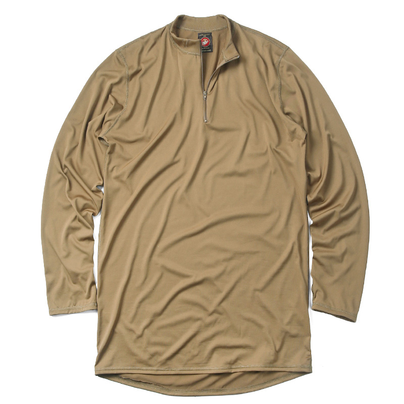 実物 新品 米海兵隊（USMC）Level 1 POLARTEC シルクウェイト アンダーシャツ COYOTE