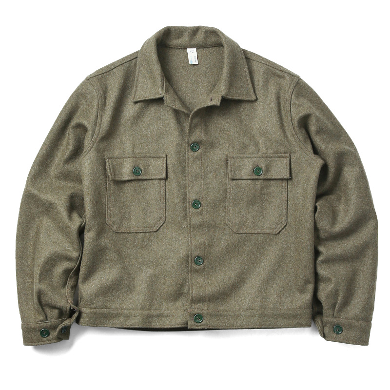 実物 新品 イタリア軍 ウールワークジャケット