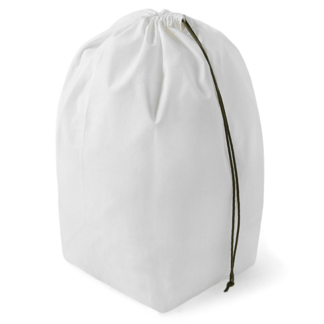 実物 新品 フランス軍 NAVY コットン ランドリーバッグ WHITE