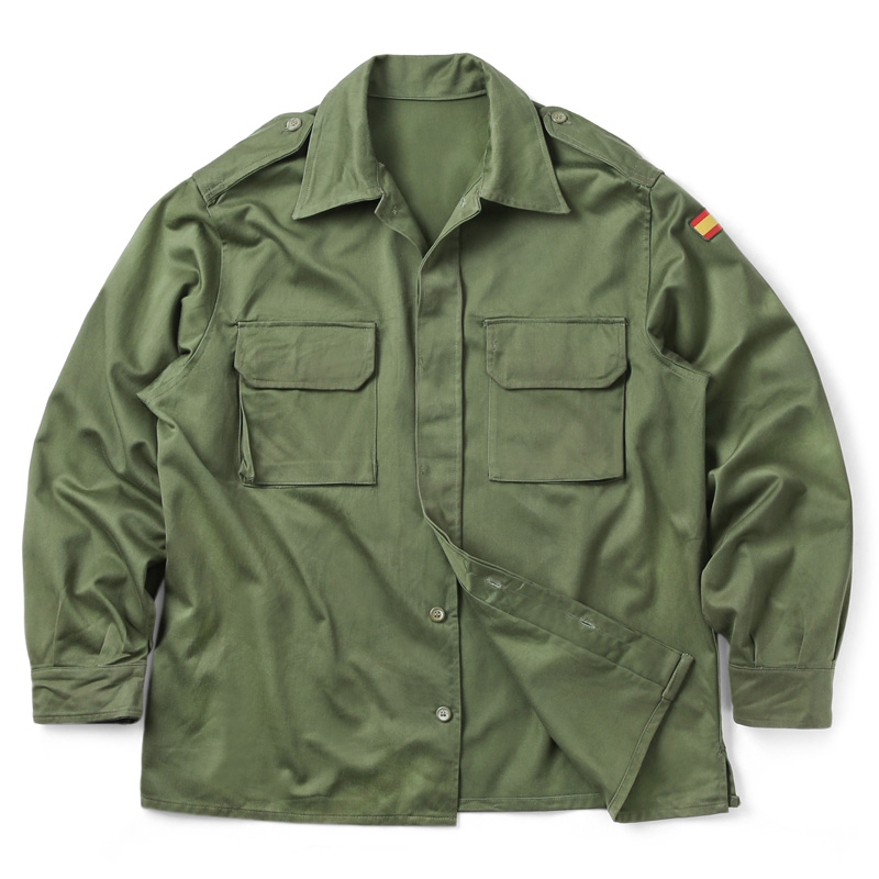 実物 USED スペイン軍 ARMY コンバット フィールドシャツ