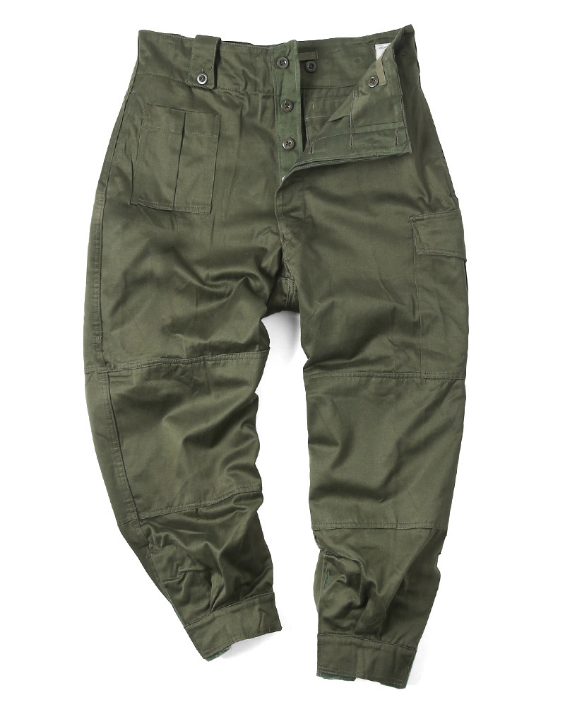 実物 ベルギー軍 M-64フィールドパンツ SEYNTEX社製 USED シングルカーゴポケット