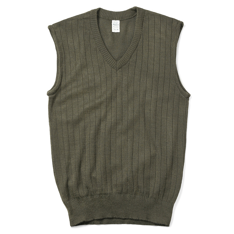 実物 新品 チェコ軍 M-85 Vネック ニット ベスト