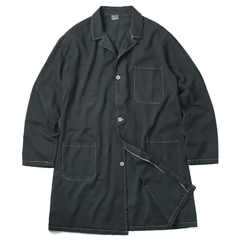 実物 新品 イタリア軍 コットンツイル ワークコート BLACK染め