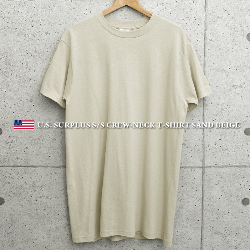 実物 新品 米軍 ACU・ABU用最新 SAND BEIGE Tシャツ MADE IN USA