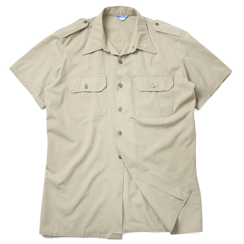 実物 USED イタリア軍 コットンツイル 半袖シャツ