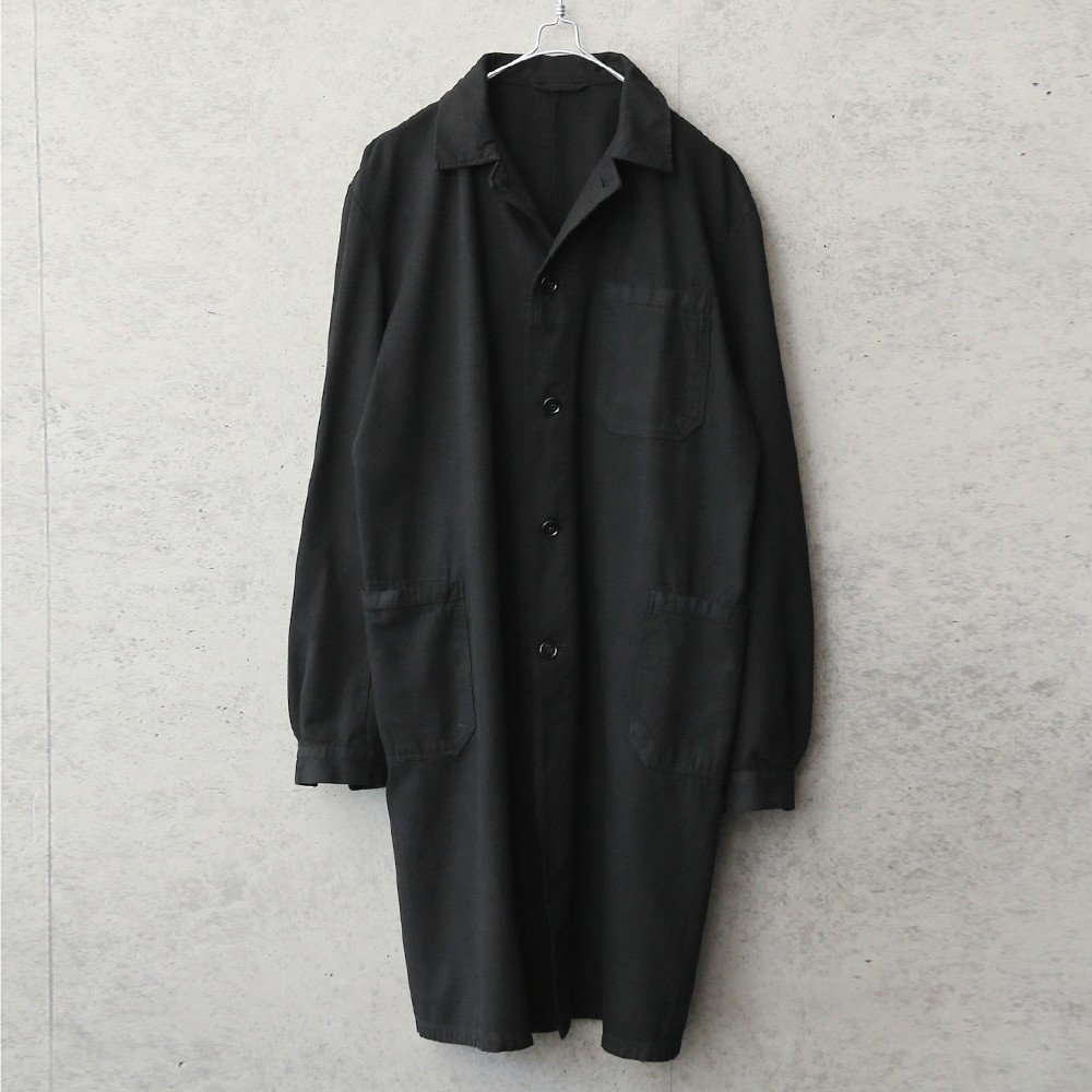 実物 USED チェコ軍 ワークコート BLACK染め