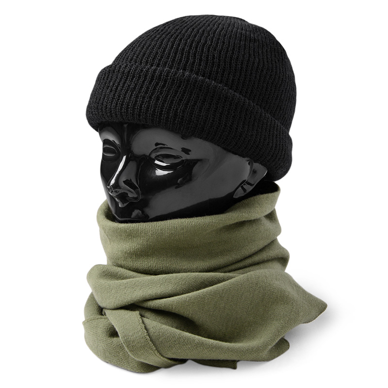 実物 USED オランダ軍 ネックロール マフラー OLIVE