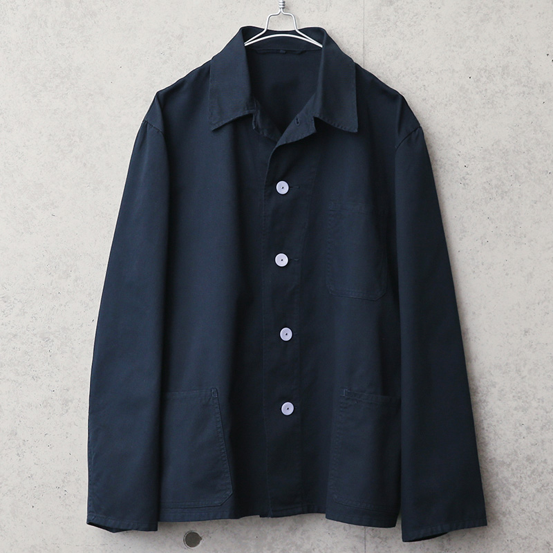 実物 新品 デッドストック ドイツ軍 BW コットン ワークジャケット NAVY染め