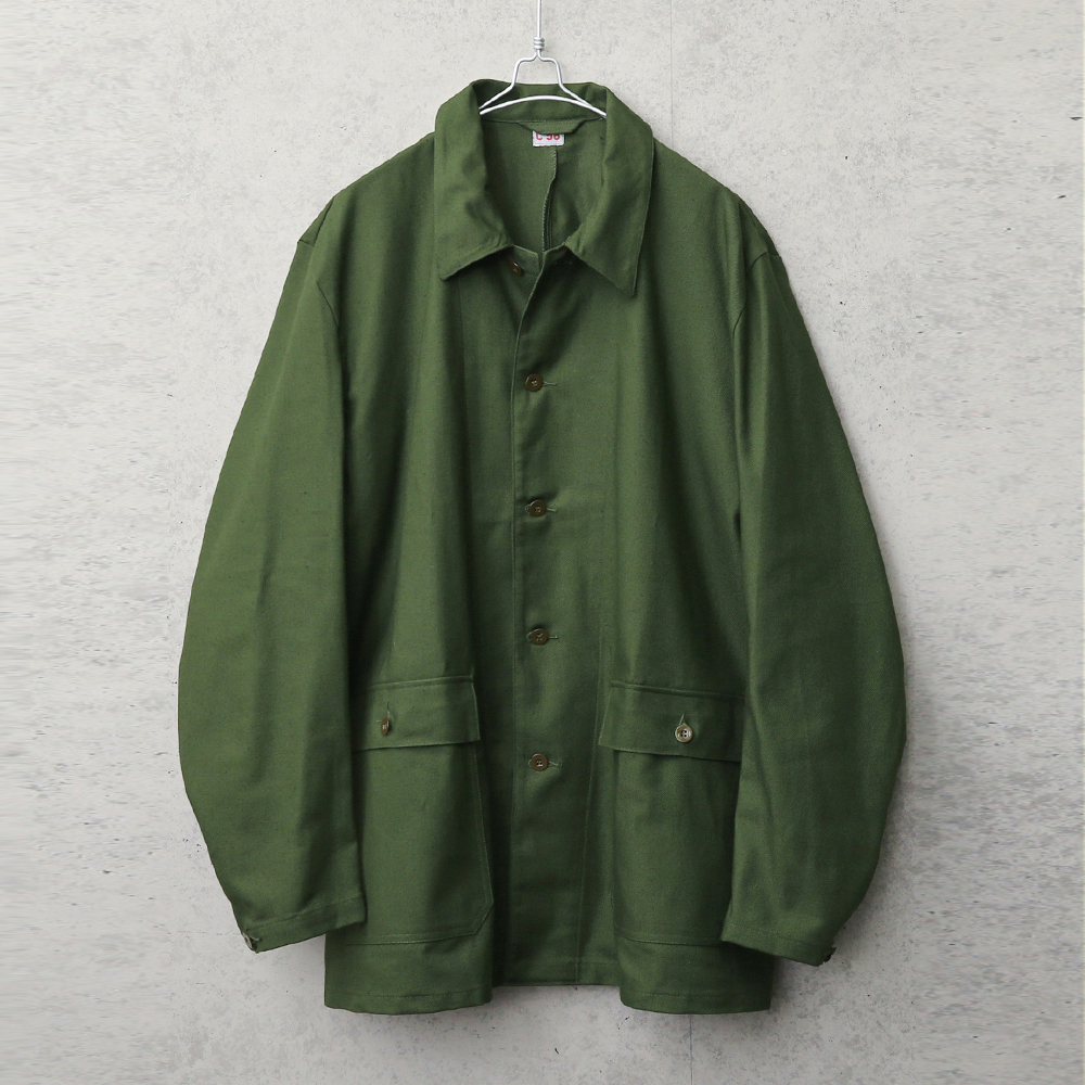 実物 新品 デッドストック スウェーデン軍 Overdragsrock M-59 ユーティリティー ワークジャケット