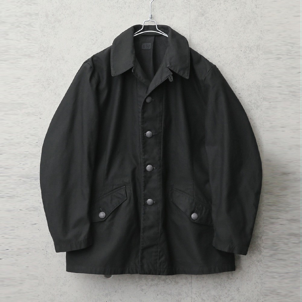 実物 USED スウェーデン軍 M-59 フィールドジャケット BLACK染め