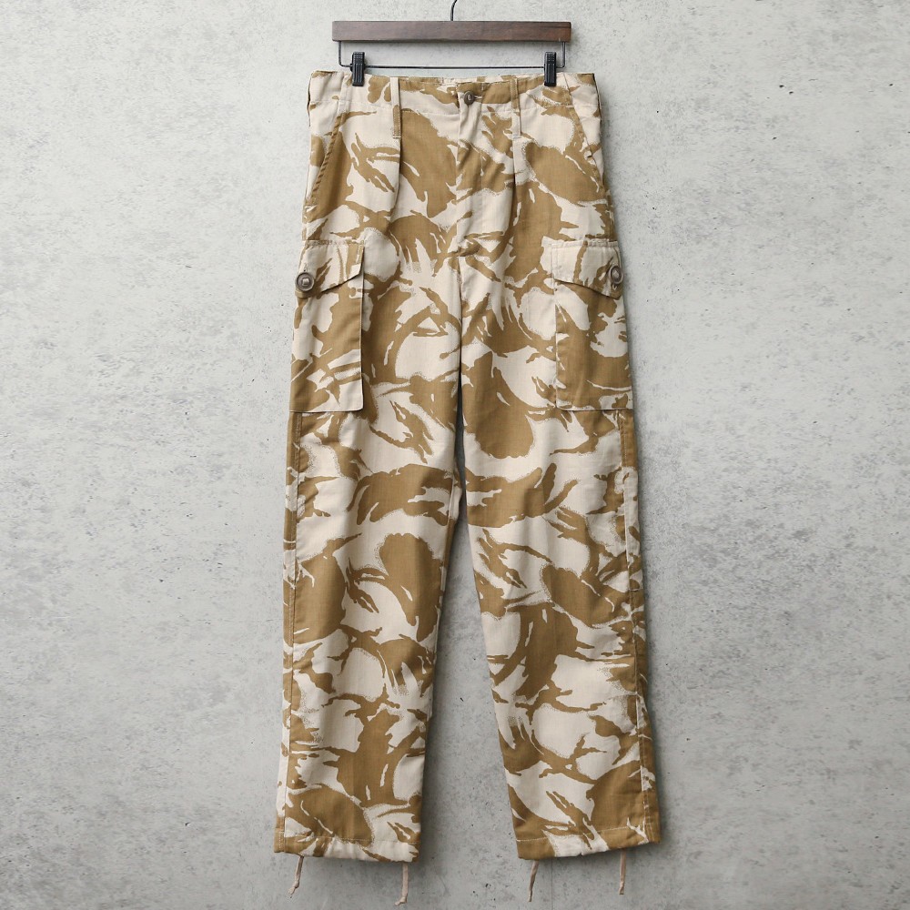 実物 USED イギリス軍トロピカル コンバットパンツ デザートDPMカモ