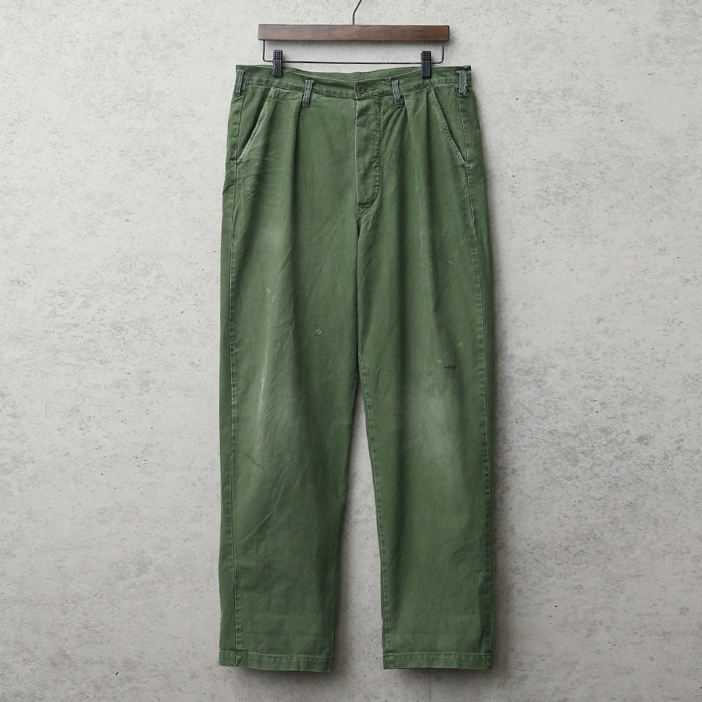 実物 USED スウェーデン軍 ユーティリティーワークパンツ