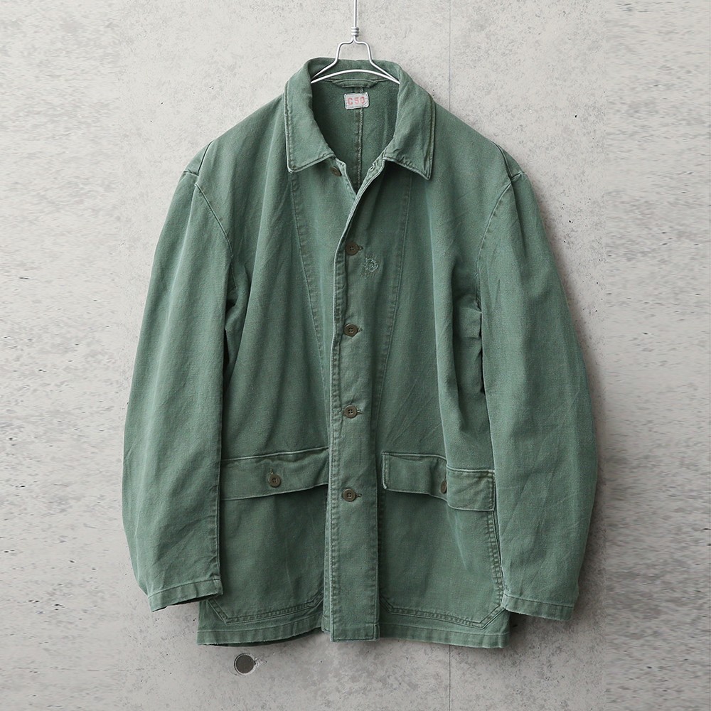 実物 USED スウェーデン軍 Overdragsrock M-59 ユーティリティー ワークジャケット