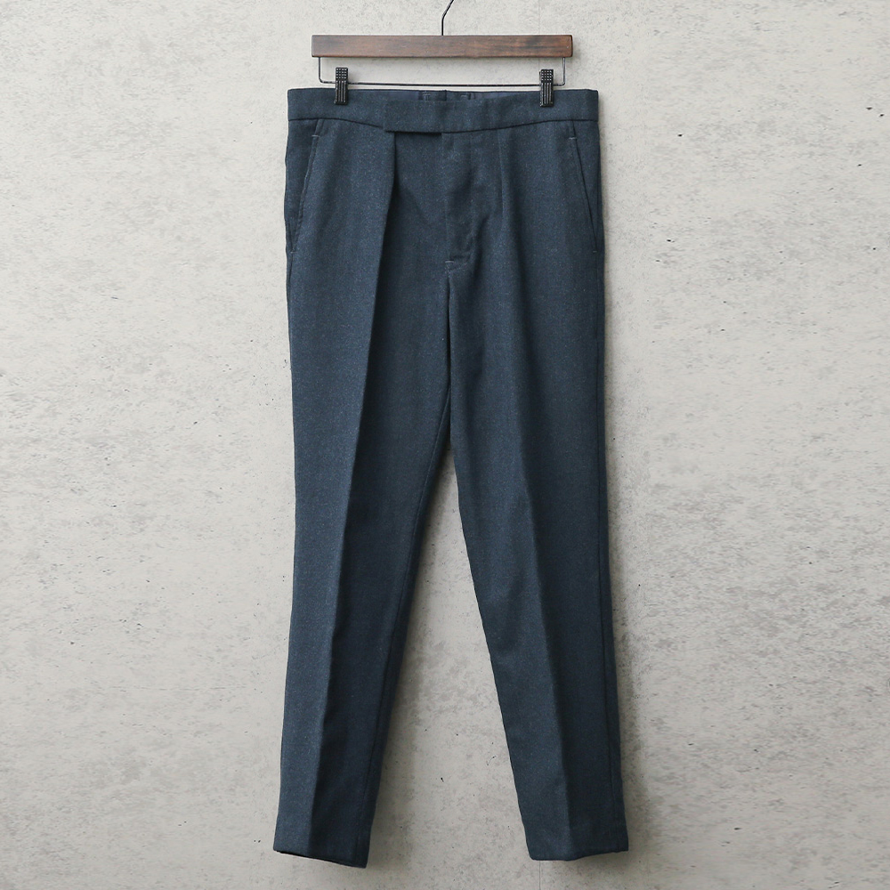 実物 USED イギリス RAF（王立空軍） No.1 DRESS トラウザーズ / オフィサーパンツ ネイビー バックポケット付き【～80サイズ】