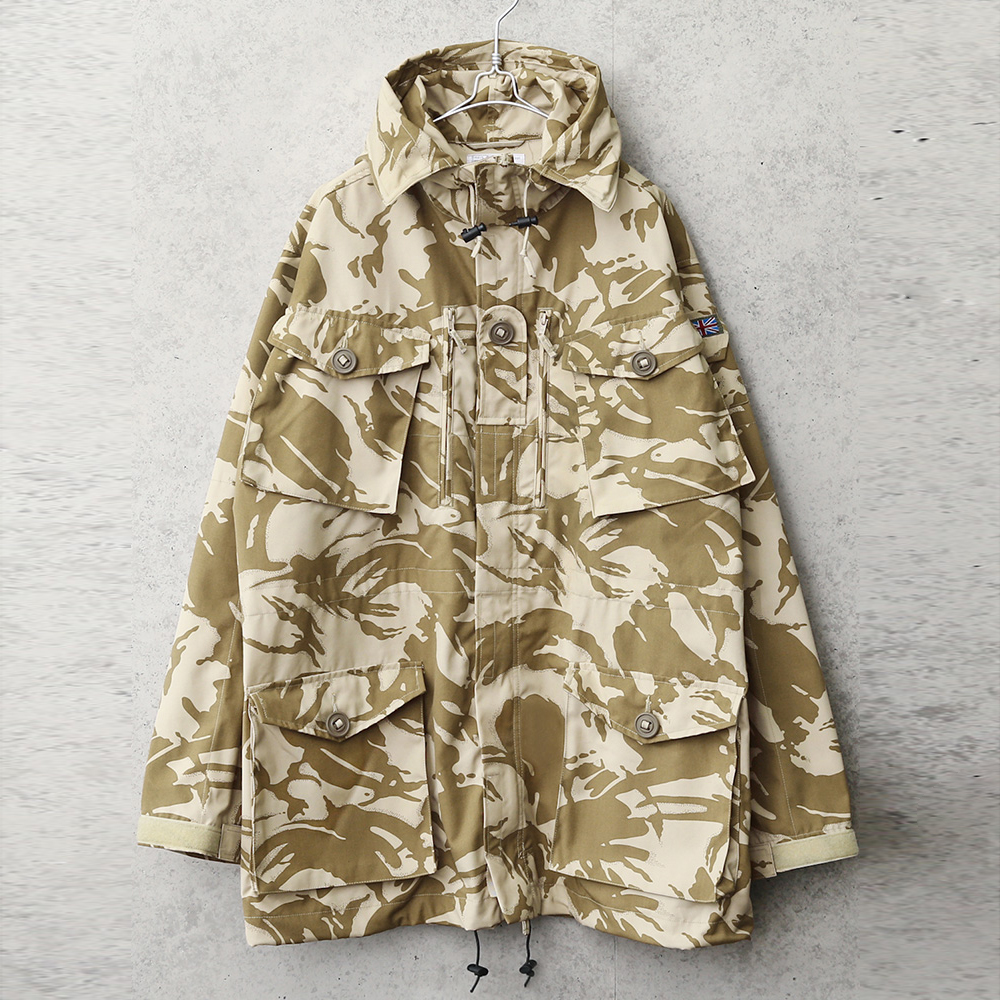 実物 新品 イギリス軍 WINDPROOF コンバット スモック デザートDPMカモ
