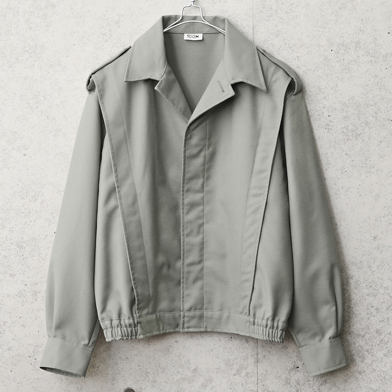 実物 新品 デッドストック フランス軍 ショートウィンドジャケット グレー
