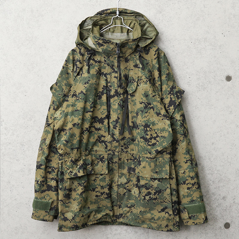 実物 USED 米海兵隊（U.S.M.C.）ECWCS WATERPROOF パーカー WOODLAND MARPAT