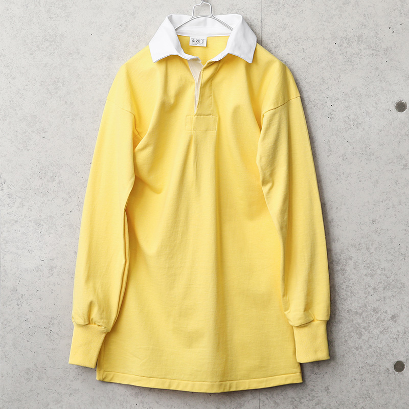 実物 新品 デッドストック イギリス軍 ラガーシャツ イエロー