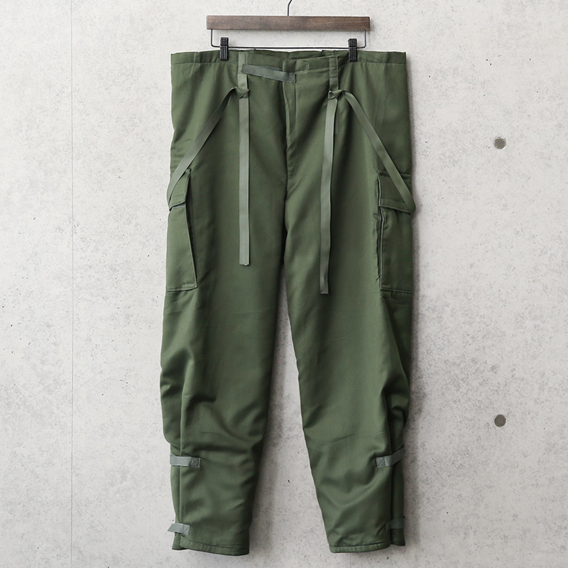 実物 新品 デッドストック ベルギー軍 ケミカル プロテクティブ カーゴパンツ サスペンダー付き
