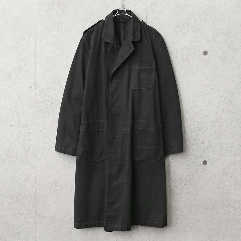 実物 新品 デッドストック オランダ軍 スモックコート ベルクロフロント BLACK染め