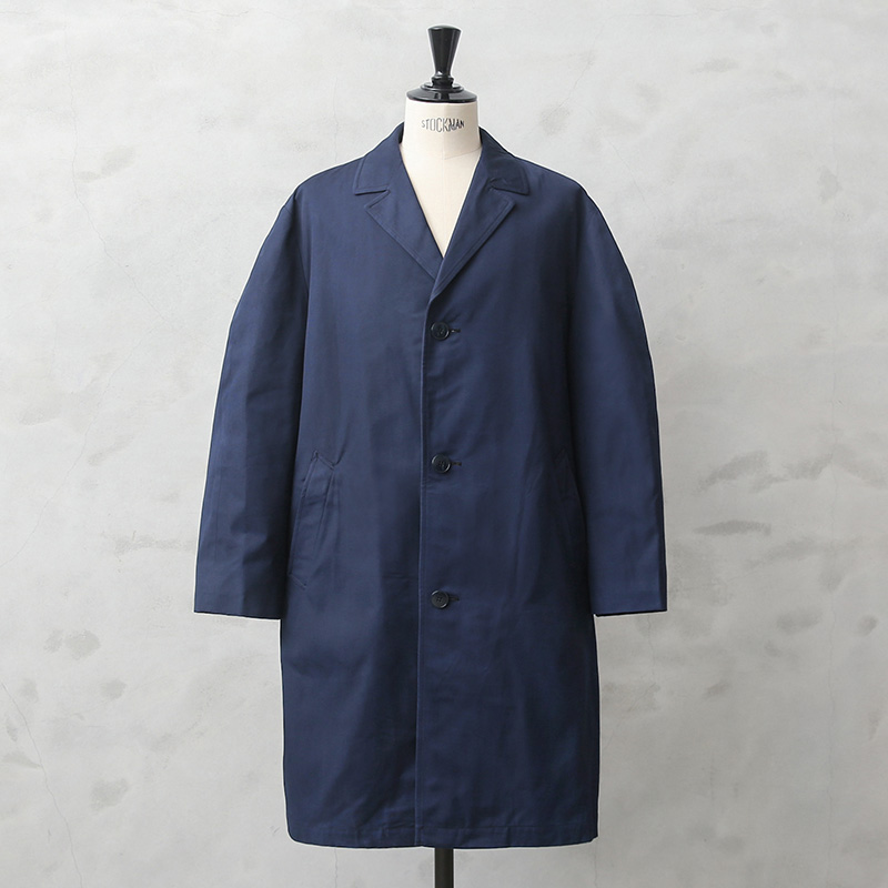 実物 新品 デッドストック フランス軍 1960年代 コットン レインコート ネイビー