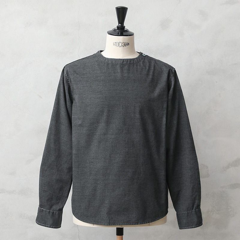 実物 新品 デッドストック ルーマニア軍 スリーピングシャツ DARK GRAY染め