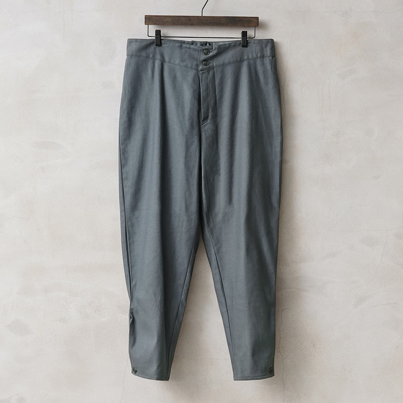 実物 新品 デッドストック ロシア軍 70s スリーピングパンツ ウエストボタン ブルーグレー