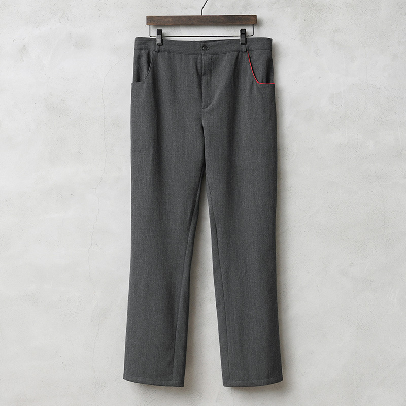 実物 USED フランス軍 ストレッチ パレード トラウザーズ レッドパイピング