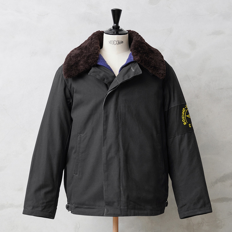 実物 新品 デッドストック ロシア軍 AIR FORCE ウィンター ジャケット ライナー付き ステンシル