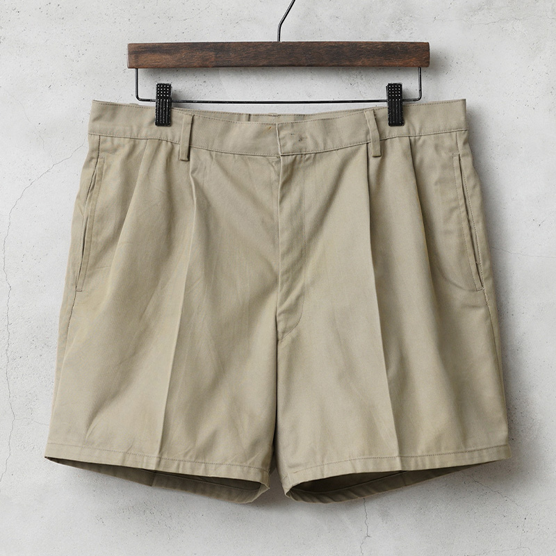実物 USED イタリア軍 AMI チノショートパンツ コットン×ポリエステル