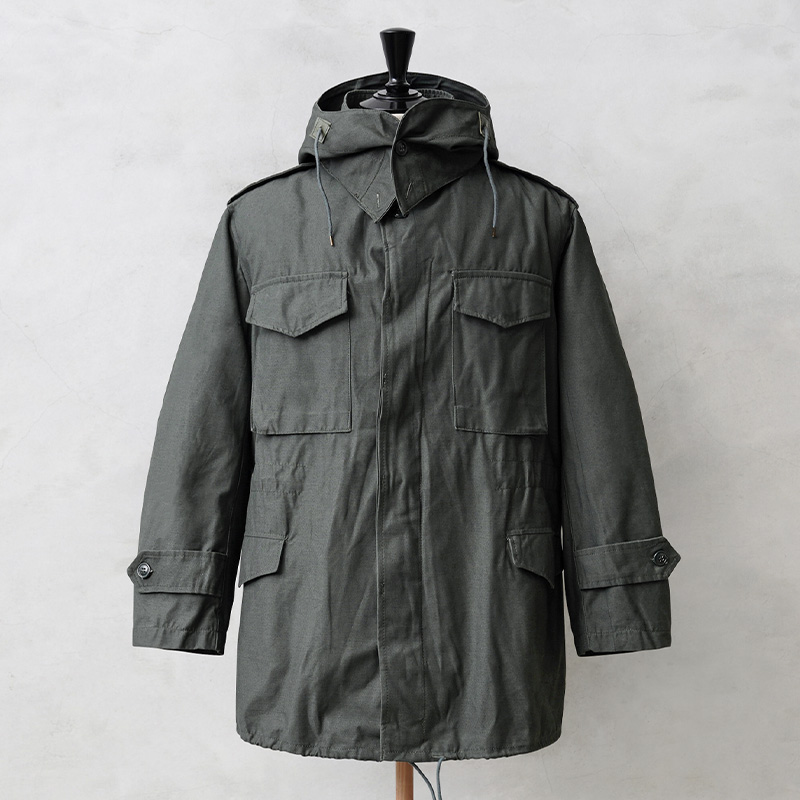 実物 新品 デッドストック ギリシャ軍 フィールドジャケット ライナー付き ダークグレー