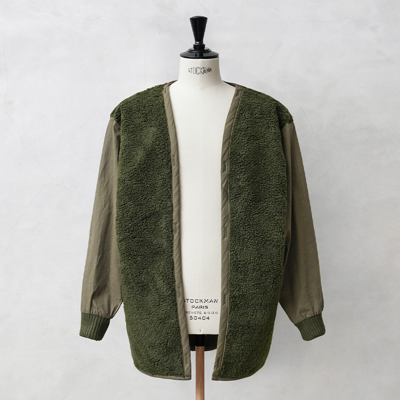 実物 新品 デッドストック オランダ軍 ボアライナー OLIVE