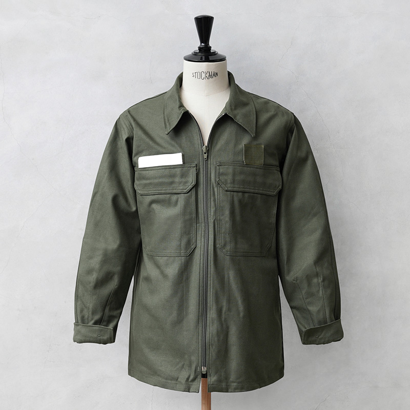 実物 新品 デッドストック フランス軍 エアフォース ユーティリティジャケット ベルクロ 2ポケット