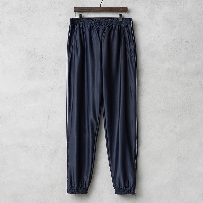 実物 新品 デッドストック フランス軍 ARMEE DE TERRE トラックパンツ ネイビー×ホワイトパイピング / トレーニングパンツ