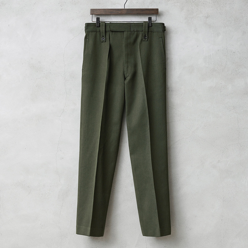実物 USED イギリス軍 ROYAL MARINES BARRACK DRESS トラウザーズ ボタンベルトループ