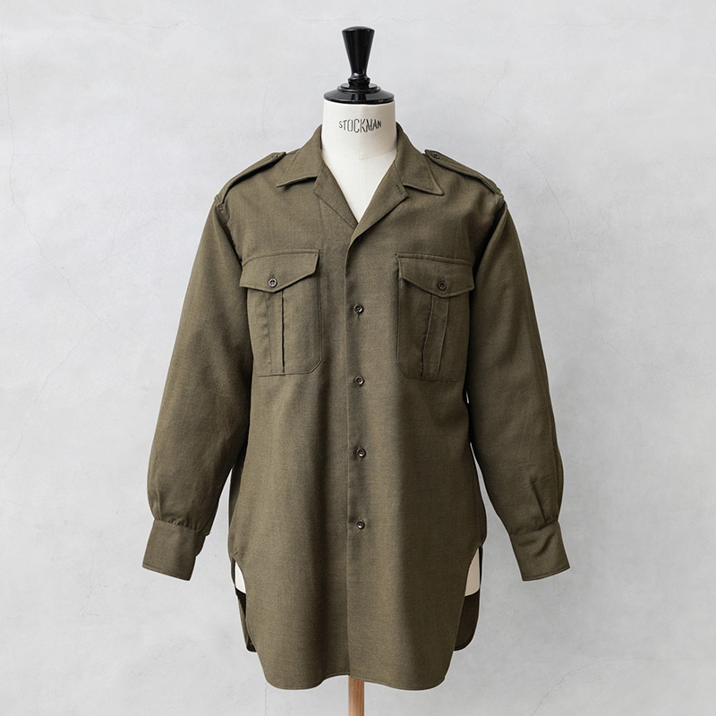 実物 新品 デッドストック フランス軍 1960s ヴィンテージ ウールシャツ