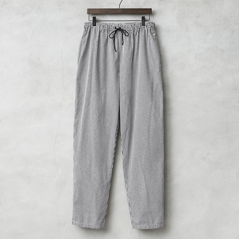 実物 USED イギリス軍 シェフパンツ（コックパンツ）ギンガムチェック ブラック バックポケット無し